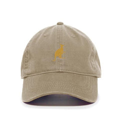 DSGN BY DNA Kangaroo with Baby Embroidered Baseball Cap Cotton Adjustable Dad Hat