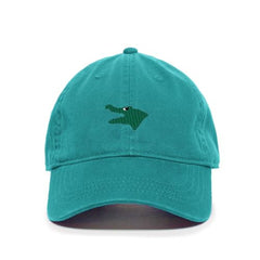 DSGN BY DNA Alligator Head Embroidered Baseball Cap Cotton Adjustable Dad Hat