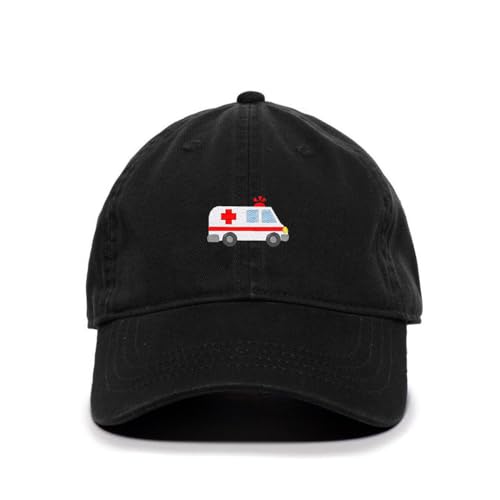 DSGN BY DNA Ambulance Embroidered Baseball Cap Cotton Adjustable Dad Hat