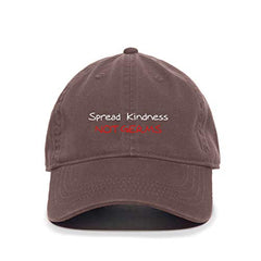 Spread Kindness Not Germs Baseball Cap Embroidered Cotton Adjustable Dad Hat