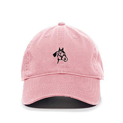 Horse Head Baseball Cap Embroidered Cotton Adjustable Dad Hat