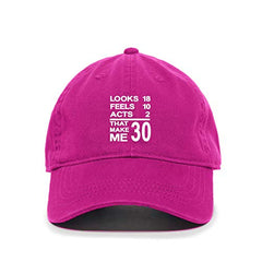 DSGN By DNA Looks 18 Feels 10 Baseball Cap Embroidered Cotton Adjustable Dad Hat