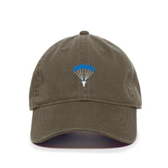 DSGN BY DNA Parachuting Embroidered Baseball Cap Cotton Adjustable Dad Hat