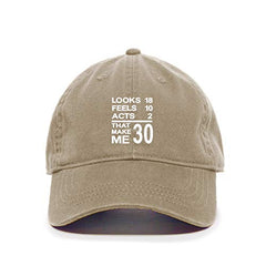 DSGN By DNA Looks 18 Feels 10 Baseball Cap Embroidered Cotton Adjustable Dad Hat
