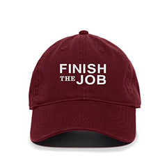 DSGN BY DNA Finish The Job Baseball Cap Embroidered Cotton Adjustable Dad Hat