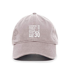 DSGN By DNA Looks 18 Feels 10 Baseball Cap Embroidered Cotton Adjustable Dad Hat