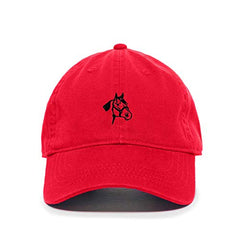 Horse Head Baseball Cap Embroidered Cotton Adjustable Dad Hat