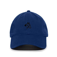 Horse Head Baseball Cap Embroidered Cotton Adjustable Dad Hat
