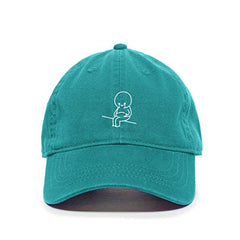 DSGN By DNA Sad Belly Cartoon Baseball Cap Embroidered Cotton Adjustable Dad Hat