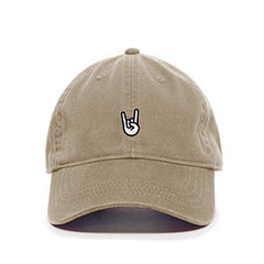 Rock Hand Baseball Cap Embroidered Cotton Adjustable Dad Hat