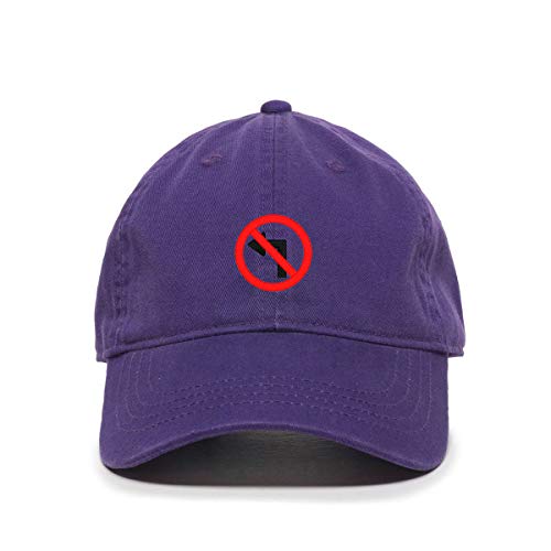 No Left Turn Baseball Cap Embroidered Cotton Adjustable Dad Hat