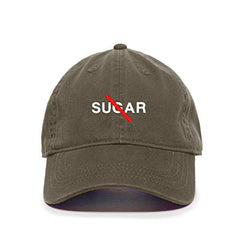 No Sugar Baseball Cap Embroidered Cotton Adjustable Dad Hat