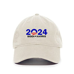 DSGN BY DNA Biden Harris 2024 Baseball Cap Embroidered Cotton Adjustable Dad Hat