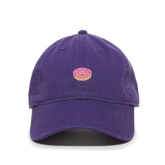 DSGN BY DNA Strawberry Doughnut Donut Embroidered Baseball Cap Cotton Adjustable Dad Hat