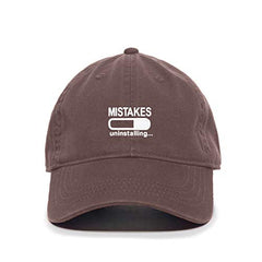 DSGN By DNA Mistakes Uninstalling Baseball Cap Embroidered Cotton Adjustable Dad Hat