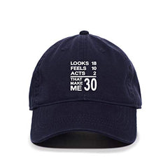 DSGN By DNA Looks 18 Feels 10 Baseball Cap Embroidered Cotton Adjustable Dad Hat