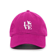 Love Puppy Baseball Cap Embroidered Cotton Adjustable Dad Hat