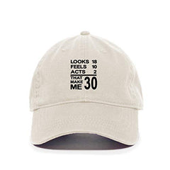 DSGN By DNA Looks 18 Feels 10 Baseball Cap Embroidered Cotton Adjustable Dad Hat