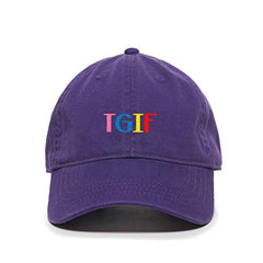 DSGN By DNA TGIF Thank God It's Friday Baseball Cap Embroidered Cotton Adjustable Dad Hat