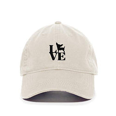 Love Puppy Baseball Cap Embroidered Cotton Adjustable Dad Hat