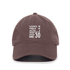 DSGN By DNA Looks 18 Feels 10 Baseball Cap Embroidered Cotton Adjustable Dad Hat