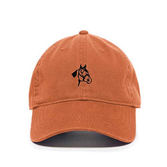 Horse Head Baseball Cap Embroidered Cotton Adjustable Dad Hat