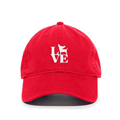 Love Puppy Baseball Cap Embroidered Cotton Adjustable Dad Hat