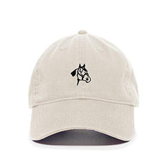 Horse Head Baseball Cap Embroidered Cotton Adjustable Dad Hat