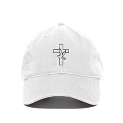 Religious Cross Baseball Cap Embroidered Cotton Adjustable Dad Hat