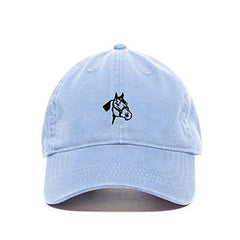 Horse Head Baseball Cap Embroidered Cotton Adjustable Dad Hat