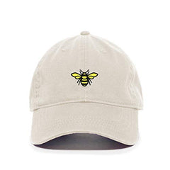 DSGN By DNA Honey Bee Baseball Cap Embroidered Cotton Adjustable Dad Hat