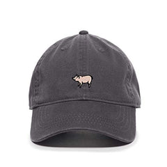 Farm Pig Baseball Cap Embroidered Cotton Adjustable Dad Hat