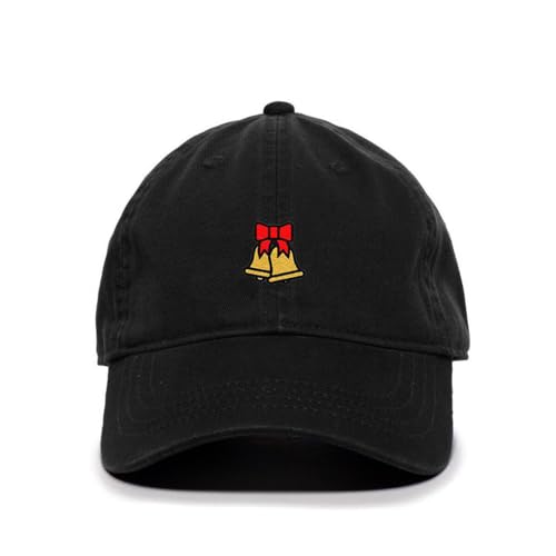 DSGN BY DNA Christmas Bell Embroidered Baseball Cap Cotton Adjustable Dad Hat