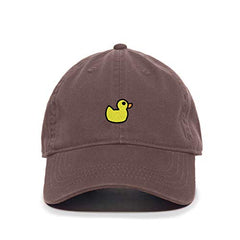 Yellow Baby Duck Baseball Cap Embroidered Cotton Adjustable Dad Hat