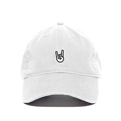 Rock Hand Baseball Cap Embroidered Cotton Adjustable Dad Hat