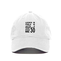 DSGN By DNA Looks 18 Feels 10 Baseball Cap Embroidered Cotton Adjustable Dad Hat