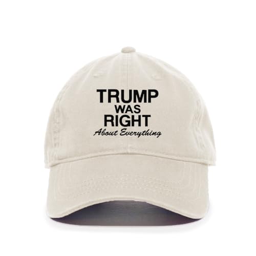 DSGN BY DNA Trump was Right About Everything 2024 Election Embroidered Baseball Cap Cotton Adjustable Dad Hat