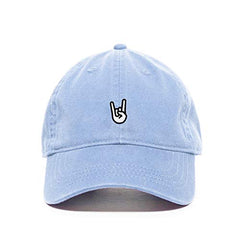 Rock Hand Baseball Cap Embroidered Cotton Adjustable Dad Hat