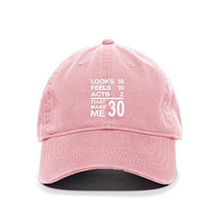 DSGN By DNA Looks 18 Feels 10 Baseball Cap Embroidered Cotton Adjustable Dad Hat