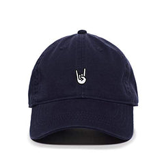 Rock Hand Baseball Cap Embroidered Cotton Adjustable Dad Hat