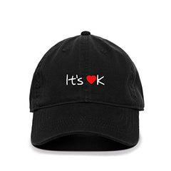 DSGN By DNA It's OK Baseball Cap Embroidered Cotton Adjustable Dad Hat