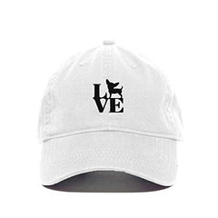 Love Puppy Baseball Cap Embroidered Cotton Adjustable Dad Hat