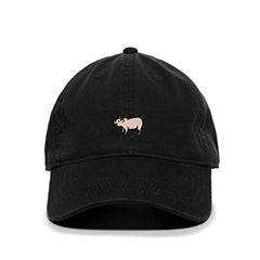 Farm Pig Baseball Cap Embroidered Cotton Adjustable Dad Hat