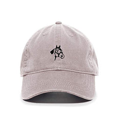 Horse Head Baseball Cap Embroidered Cotton Adjustable Dad Hat