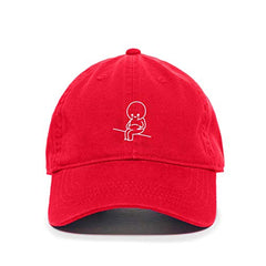 DSGN By DNA Sad Belly Cartoon Baseball Cap Embroidered Cotton Adjustable Dad Hat