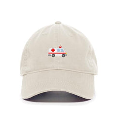 DSGN BY DNA Ambulance Embroidered Baseball Cap Cotton Adjustable Dad Hat