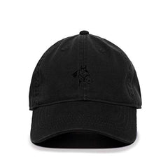 Horse Head Baseball Cap Embroidered Cotton Adjustable Dad Hat