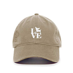 Love Puppy Baseball Cap Embroidered Cotton Adjustable Dad Hat