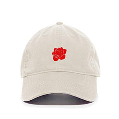 DSGN By DNA Rose Baseball Cap Embroidered Cotton Adjustable Dad Hat