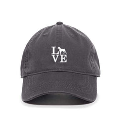 Love Dog Baseball Cap Embroidered Cotton Adjustable Dad Hat